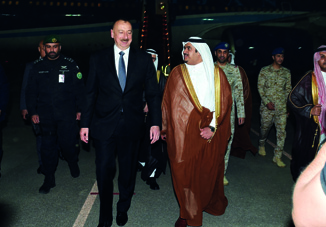 Президент Азербайджана Ильхам Алиев прибыл с визитом в Саудовскую Аравию
