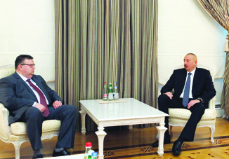 Президент Ильхам Алиев принял делегацию под руководством генерального прокурора Болгарии