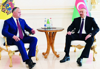 Встреча Президента Ильхама Алиева и Президента Игоря Додона один на один