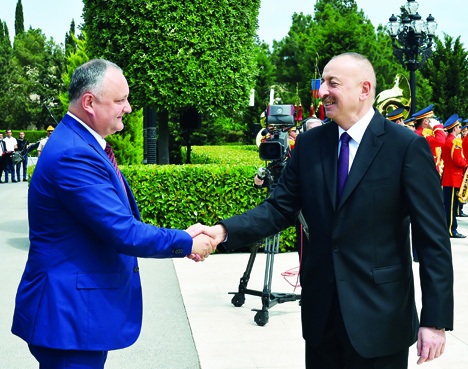 Официальный визит Президента Молдовы Игоря Додона в Азербайджан