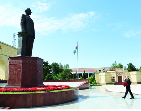 Поездка Президента Азербайджана Ильхама Алиева в город Ширван