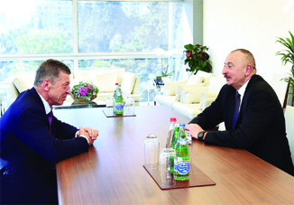 Президент Азербайджана Ильхам Алиев принял заместителя премьер-министра России