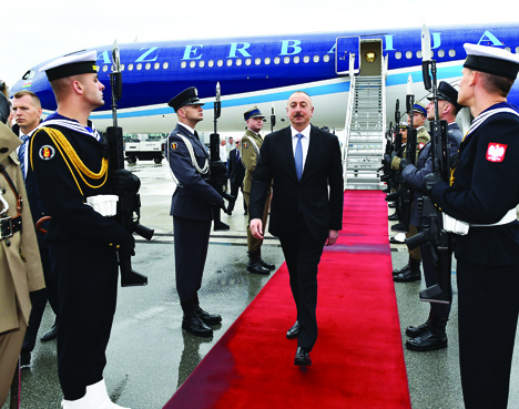 Официальный визит Президента Азербайджана Ильхама Алиева в Польшу