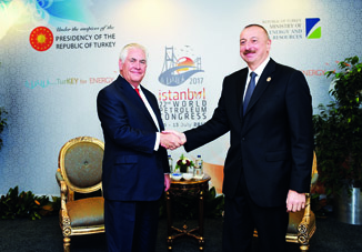 Состоялась встреча Президента Азербайджана Ильхама Алиева с государственным секретарем США