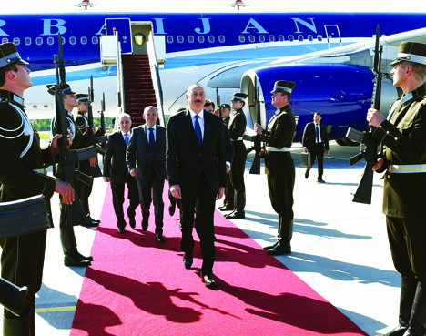 Официальный визит Президента Азербайджана Ильхама Алиева в Латвию