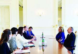 Президент Ильхам Алиев принял делегацию во главе с австрийским министром