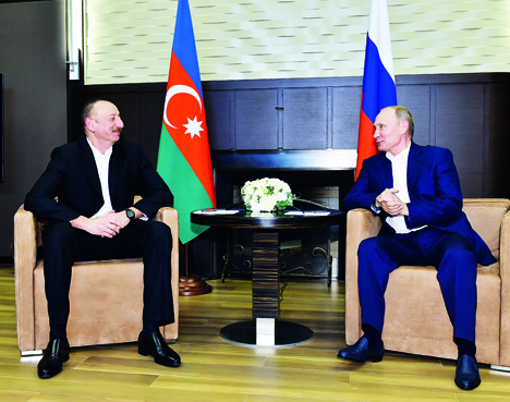 Президенты Азербайджана и России подчеркнули успешное развитие двусторонних отношений между странами