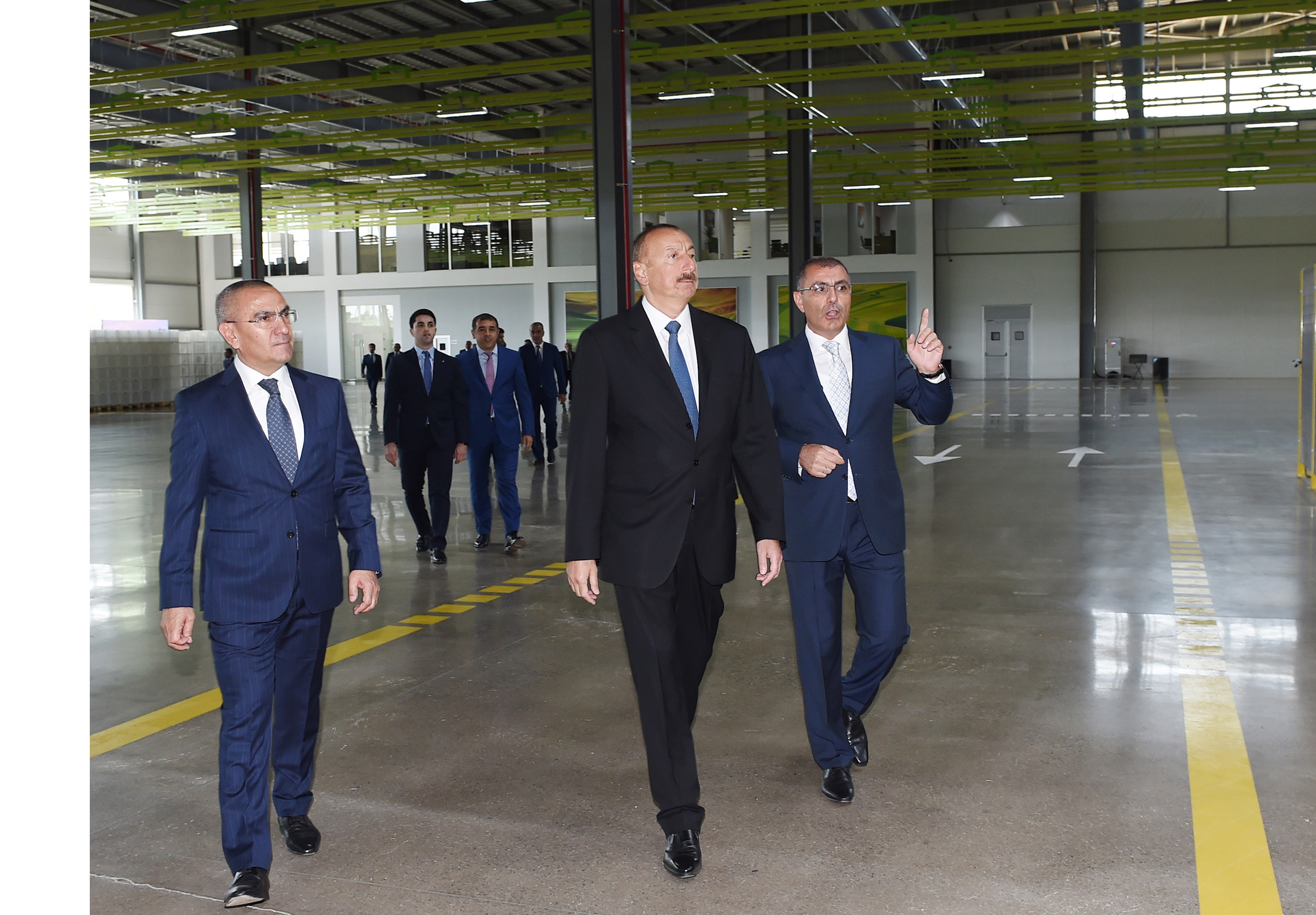 Президент Ильхам Алиев открыл Логистический центрШамкирского агропарка