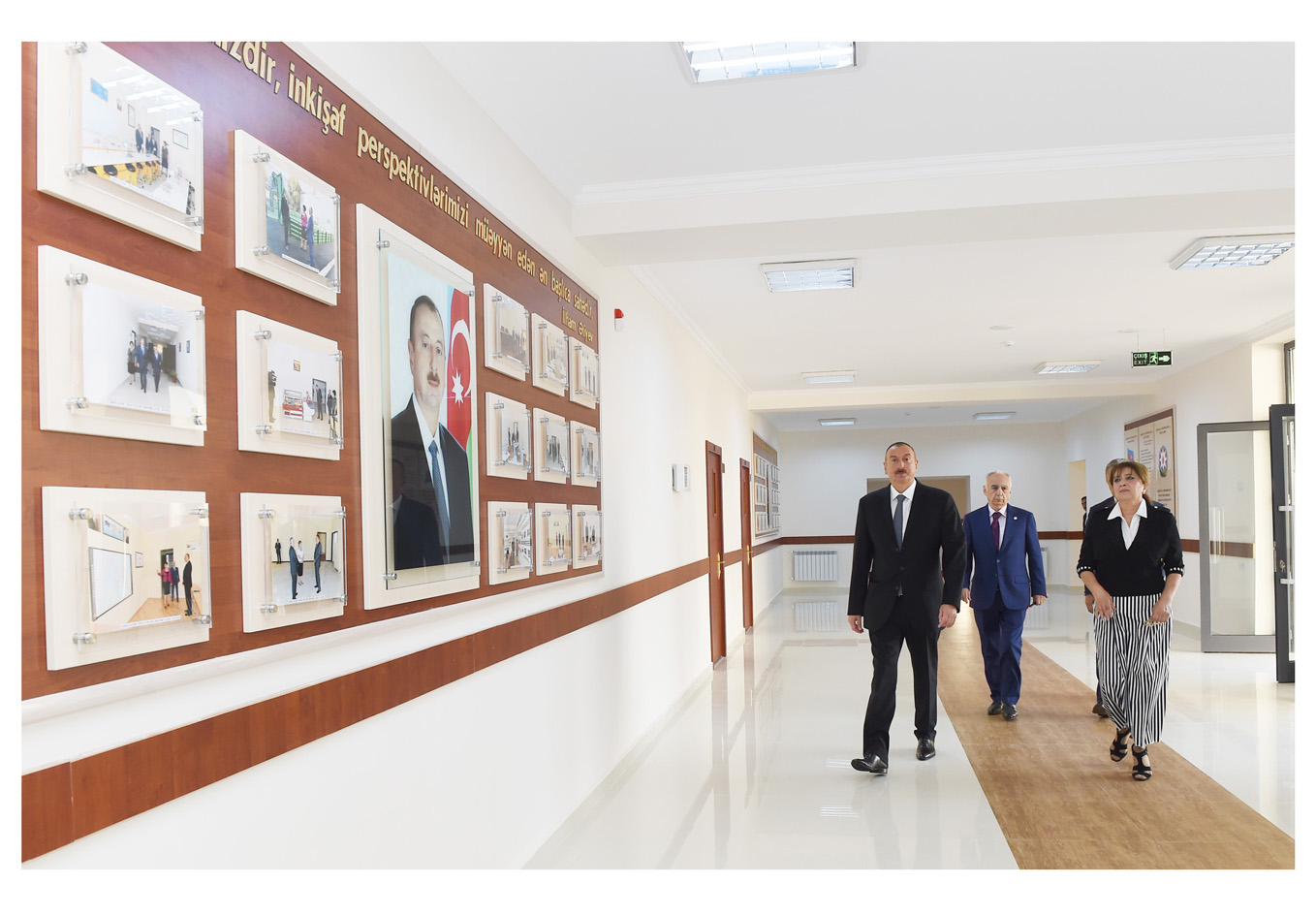 Президент Ильхам Алиев ознакомился с условиями, созданными после капитальной реконструкции в школе №239 Сабаильского района