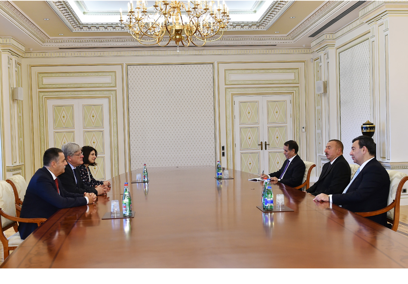 Президент Ильхам Алиев принял содокладчиков Мониторингового комитета ПАСЕ