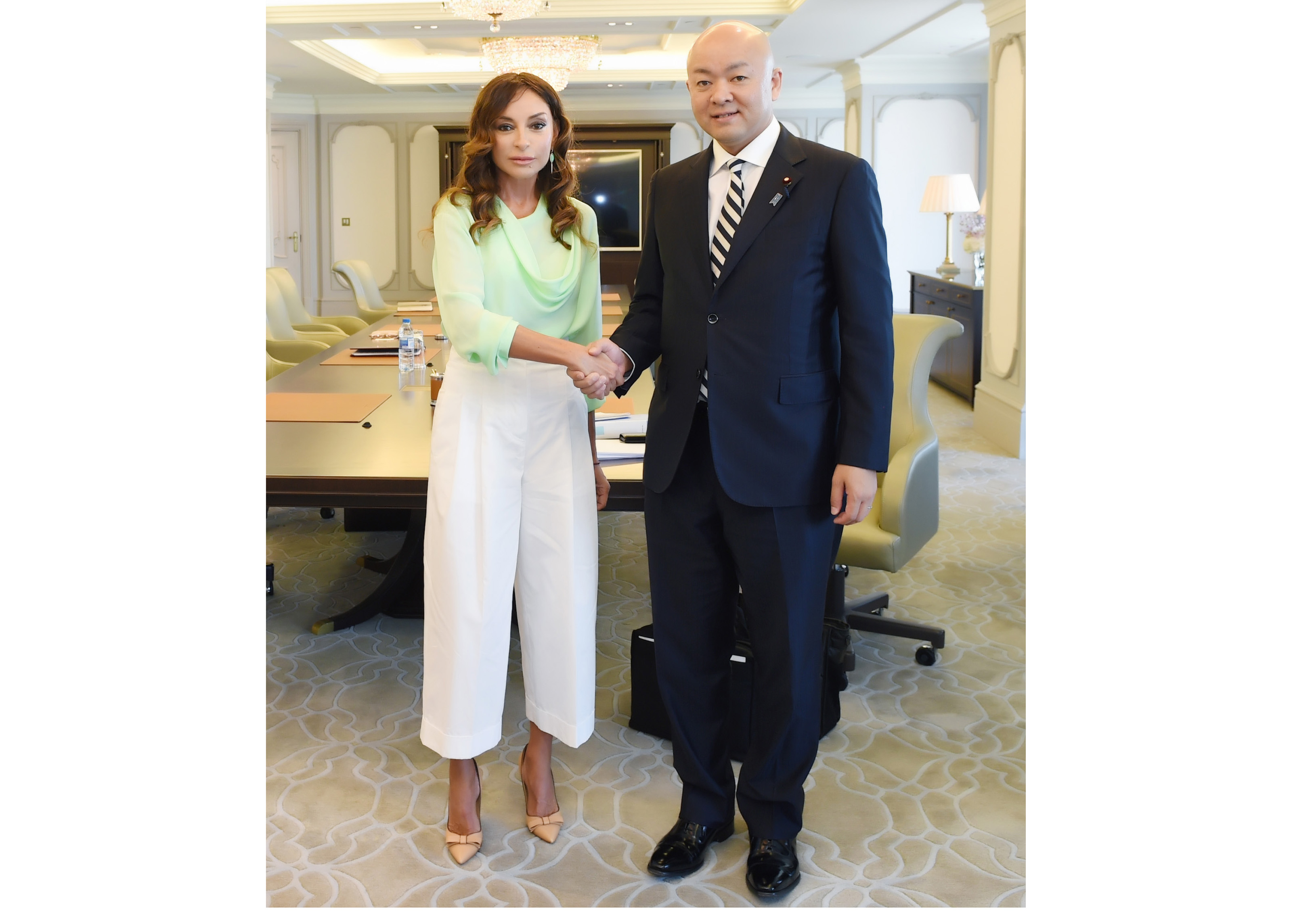Первый вице-президент Мехрибан Алиева встретилась с парламентским заместителем министра иностранных дел Японии