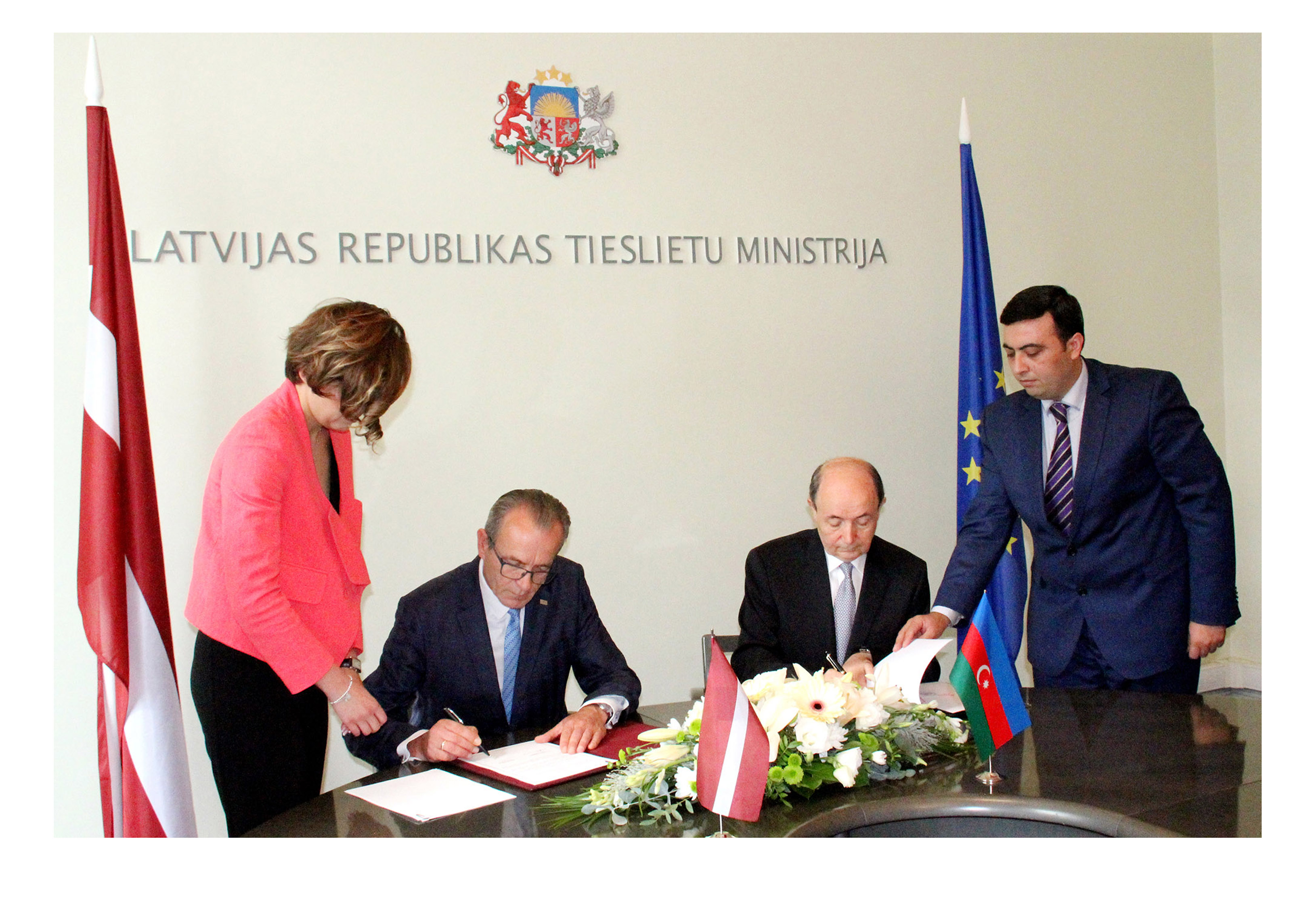 Между министерствами юстиции Азербайджана и Латвии подписан меморандум о сотрудничестве