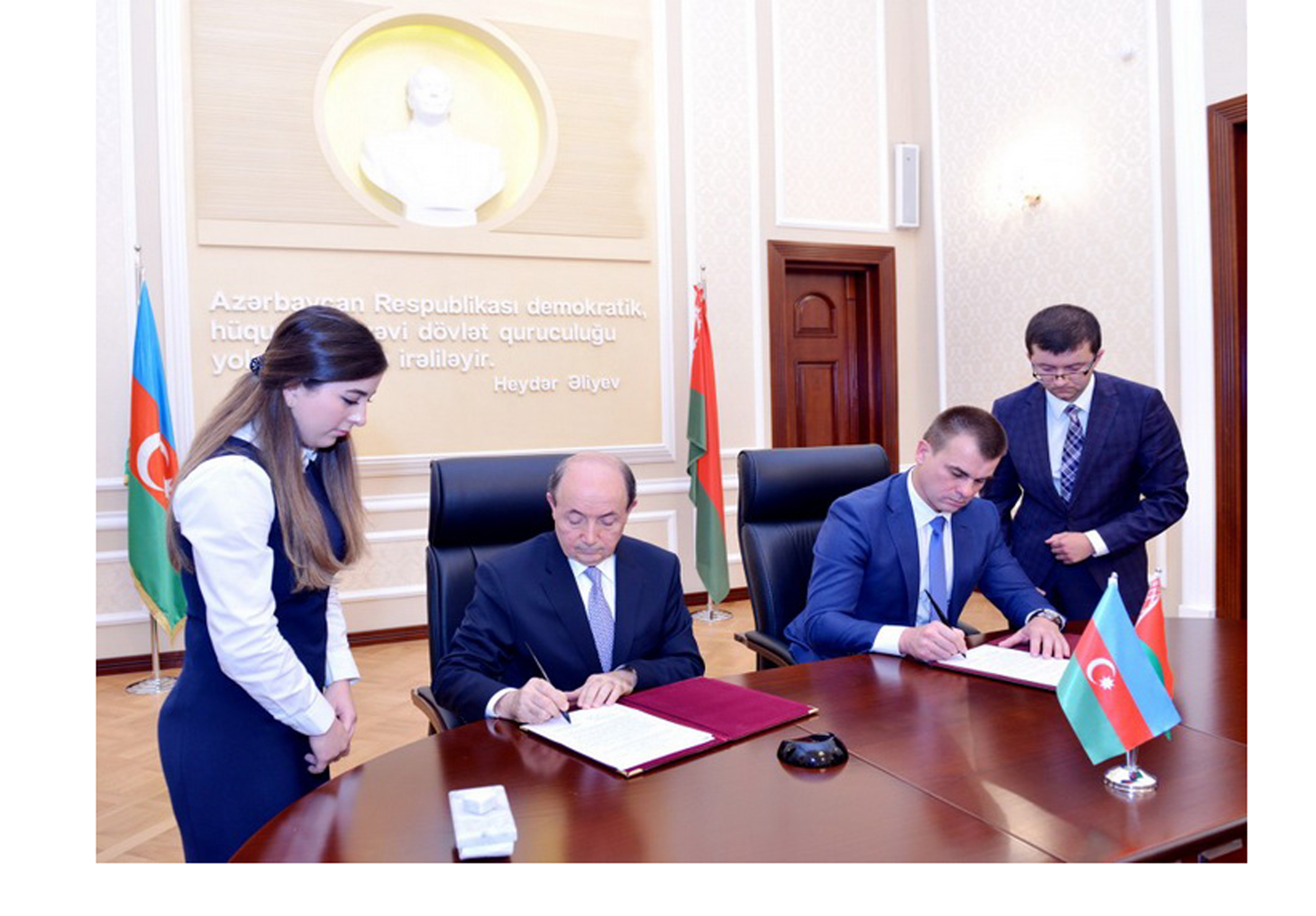Подписано новое Соглашение о сотрудничестве между министерствами юстицииАзербайджана и Беларуси