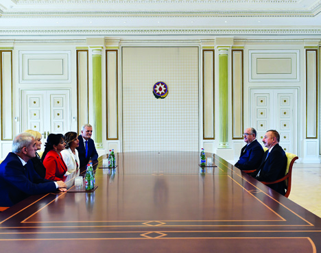 Президент Ильхам Алиев принял делегацию во главе с председателем Верховного суда Монтенегро