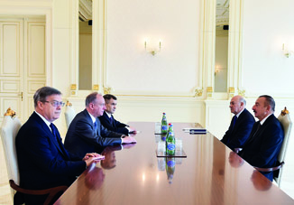 Президент Азербайджана Ильхам Алиев принял секретаря Совета безопасности России