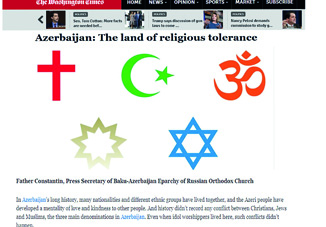 The Washington Times: «Азербайджан — край религиозной толерантности»
