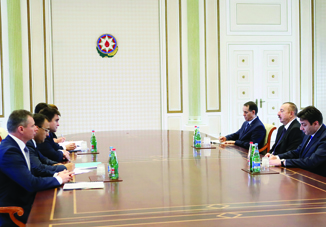 Президент Ильхам Алиев принял делегацию во главе с министром иностранных дел Украины