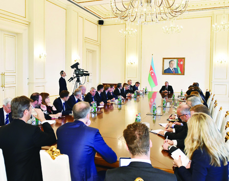 Президент Азербайджана Ильхам Алиев принял делегацию Совета Европейского Союза