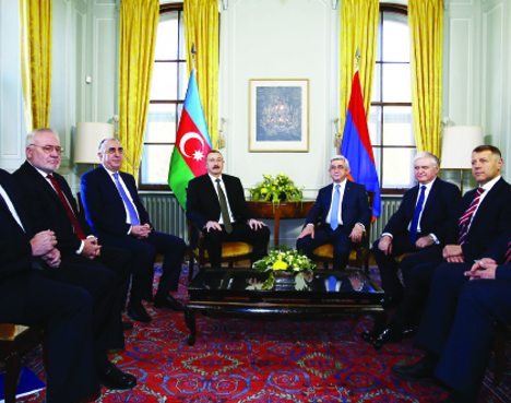 В Женеве состоялась встреча президентов Азербайджана и Армении
