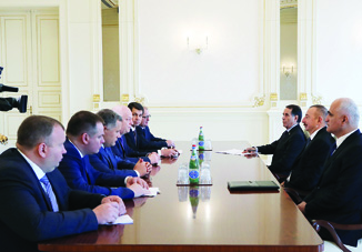 Президент Ильхам Алиев принял делегацию во главе с первым заместителем премьер-министра Украины