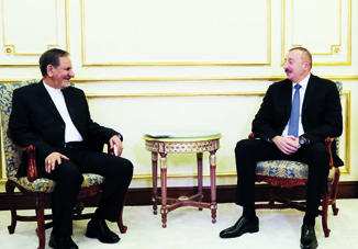 Президент Азербайджана Ильхам Алиев встретился в Стамбуле с Первым вице-президентом Ирана Эсхаком Джахангири