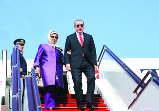 Президент Турции Реджеп Тайип Эрдоган находится с визитом в Азербайджане