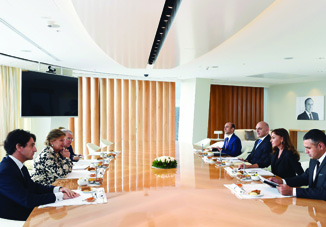 Первый вице-президент Мехрибан Алиева встретилась с делегацией во главе с заместителем председателя Сената Италии