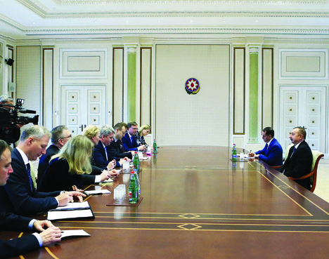 Президент Ильхам Алиев принял делегацию в составе послов по особым поручениям Восточного партнерства Европейского Союза