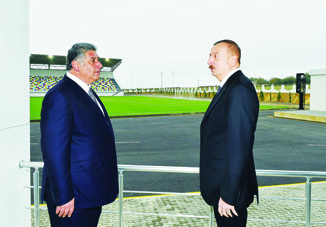 Президент Ильхам Алиев принял участие в открытии Абшеронского Олимпийского спортивного комплекса