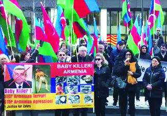 Проживающие в Европе азербайджанцы провели акцию перед зданием Европейского парламента в Брюсселе