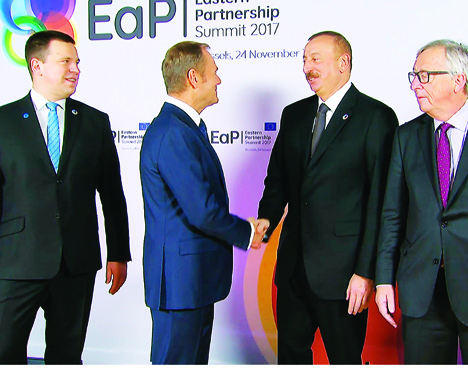 Президент Азербайджана Ильхам Алиев принял участие в Саммите Восточного партнерства Европейского Союза в Брюсселе