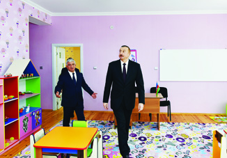 Состоялось открытие яслей-детского сада, построенных в Агджабеди по инициативе Фонда Гейдара Алиева