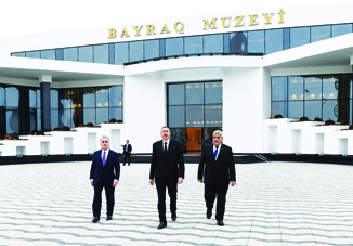 Президент Ильхам Алиев открыл в Сабирабаде Музей флага