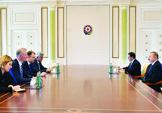 Президент Ильхам Алиев принял делегацию Европейского Союза