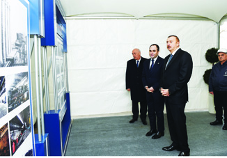 Президент Ильхам Алиев принял участие в открытии после реконструкции Сумгайытского трубопрокатного завода ООО Baku Steel Company