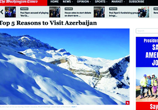 The Washington Times: «5 причин, по которым обязательно стоит посетить Азербайджан»