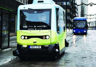 В Стокгольме появился первый беспилотный автобус
