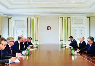 Президент Азербайджана Ильхам Алиев принял делегацию Европейской комиссии