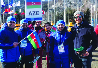 В Олимпийской деревне в Пхенчхане состоялась церемония поднятия флага Азербайджана