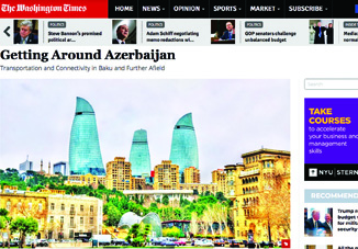 Газета The Washington Times опубликовала статью о туристических возможностях Азербайджана