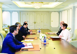 Первый вице-президент Мехрибан Алиева приняла председателя Организации культуры и исламских связей Ирана