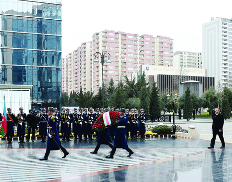 Президент Ильхам Алиевпринял участие в церемонии почтения памяти жертв Ходжалинского геноцида
