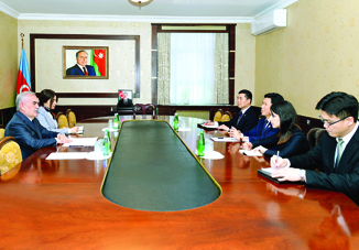 Председатель Верховного Меджлиса Нахчыванской Автономной Республики встретился с послом Республики Корея в нашей стране