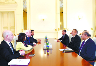 Президент Ильхам Алиев принял делегацию во главе с председателем Парламентской Ассамблеи ОБСЕ