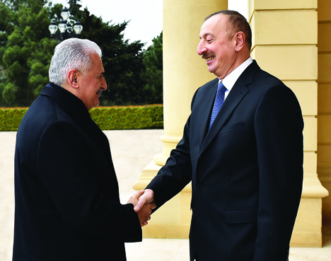 Президент Азербайджана Ильхам Алиев встретился с премьер-министром Турции Бинали Йылдырымом
