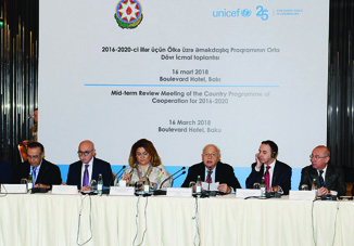 Между правительством Азербайджана и ЮНИСЕФ проведены обсуждения среднесрочного обзора программы сотрудничества по стране на 2016—2020 годы