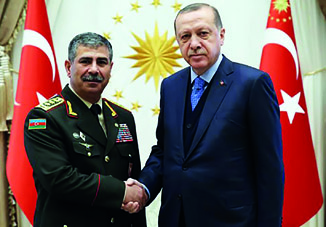 Президент Турции принял министра обороны Азербайджана