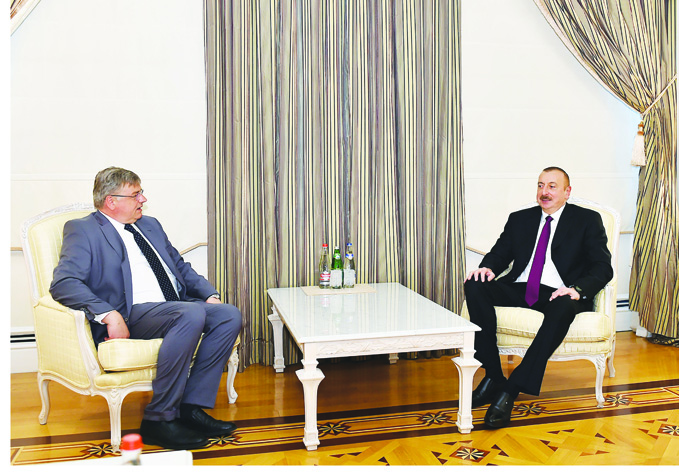 Президент Ильхам Алиев принял руководителя наблюдательной миссииГруппы европейских консерваторови реформистов на выборах в Азербайджане
