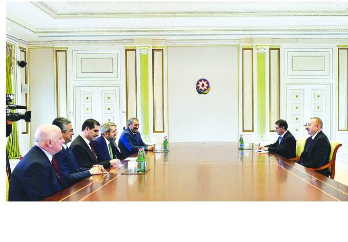 Президент Ильхам Алиев принялделегацию во главе с сопредседателем межпарламентской группы дружбы Турция — Азербайджан