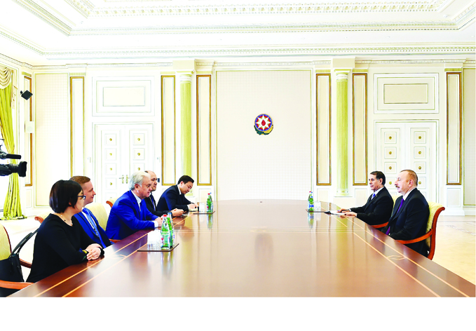 Президент Ильхам Алиев принял делегациюво главе с генеральным секретаремШанхайской организации сотрудничества